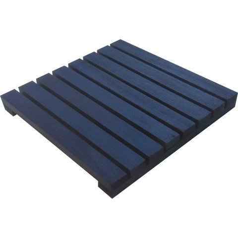 Deck de Madeira Modular 25x25 Cm Réguas 4 Cm com Pintura Neonx Osmocolor Black