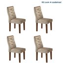 Ver imagem 2 de Kit 4 Cadeiras para Sala de Jantar Estrutura em MDF 98cm