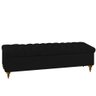 Cabeceira Cama Box Casal King 198 Cm Com Puff Baú Preto - 2