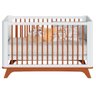 Berço Redondo 2 Em 1 Mini Cama Com Colchão Coleção Sambalelê - mel/branco - 8