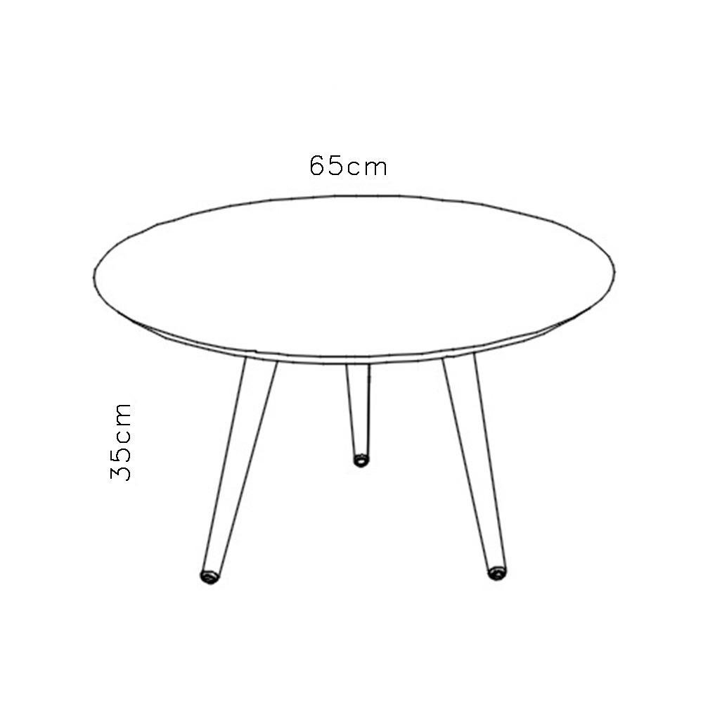 Mesa de Centro 65cm Multimóveis CR45097 Oliva - 3