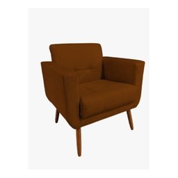 Poltrona Bia Suede Terra - Vrm Decor - 1