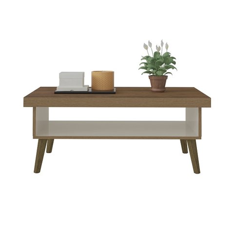 Mesa de Centro Lucca Artely - Pinho Com Off White