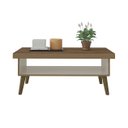 Ver imagem 1 de Mesa de Centro Lucca Artely - Pinho Com Off White