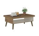 Ver imagem 2 de Mesa de Centro Lucca Artely - Pinho Com Off White
