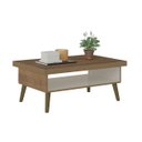 Ver imagem 2 de Mesa de Centro Lucca Artely - Pinho Com Off White