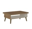 Ver imagem 4 de Mesa de Centro Lucca Artely - Pinho Com Off White