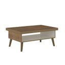 Ver imagem 4 de Mesa de Centro Lucca Artely - Pinho Com Off White