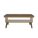 Ver imagem 3 de Mesa de Centro Lucca Artely - Pinho Com Off White