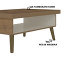 Ver imagem 5 de Mesa de Centro Lucca Artely - Pinho Com Off White