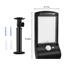 Ver imagem 5 de Luminaria Solar 36 Leds De Parede Sensor De Movimento Giratório