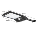 Ver imagem 6 de Luminaria Solar 36 Leds De Parede Sensor De Movimento Giratório