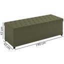 Ver imagem 4 de Recamier Calçadeira Bau 140 cm Rodizios Madi Corano TCS 357 Peer