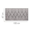 Ver imagem 2 de Painel Estofado Luxo Capitonê Istambul 100cm Solteiro para Cama Box Suede Cinza - Gat Magazine
