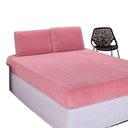 Ver imagem 1 de Jogo de Lençol Queen em Manta Plush 3 Peças - Rosa - 100% Poliéster