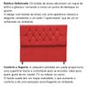 Cabeceira para Cama Box Estofada Solteirão 100 Cm Suede Madri:vermelho - 5