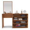 Ver imagem 4 de Cômoda para Quarto 4 Gavetas com Espelho Porto Branco/Freijó