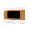 Ver imagem 2 de Painel BER 1.60m Para TV Até 60'' Cor Off White/Nature JA