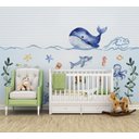 Ver imagem 2 de Papel de parede infantil fundo do mar para quarto de bebê M² PP47