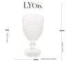 Taça para Água de Cristal Coração 330ml - Lyor - 5