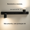 Ver imagem 6 de Trilho Eletrificado 2 Spot Led Mr16 Gu10 Direcionável Cor:preto