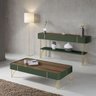 Kit Mesa de Centro e Aparador Miami Orgânica - Verde Pistache-castanho - Edecasamoveis - 4