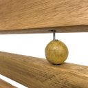 Ver imagem 4 de Espreguiçadeira Reclinável de Madeira e Cabos de Aço - Cadeira de Praia, Jardim, Piscina, Varanda