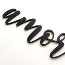 Ver imagem 2 de Adorno De Parede Amor 27cm - Palavra, Quadro, lettering - Toque 3D:Preto