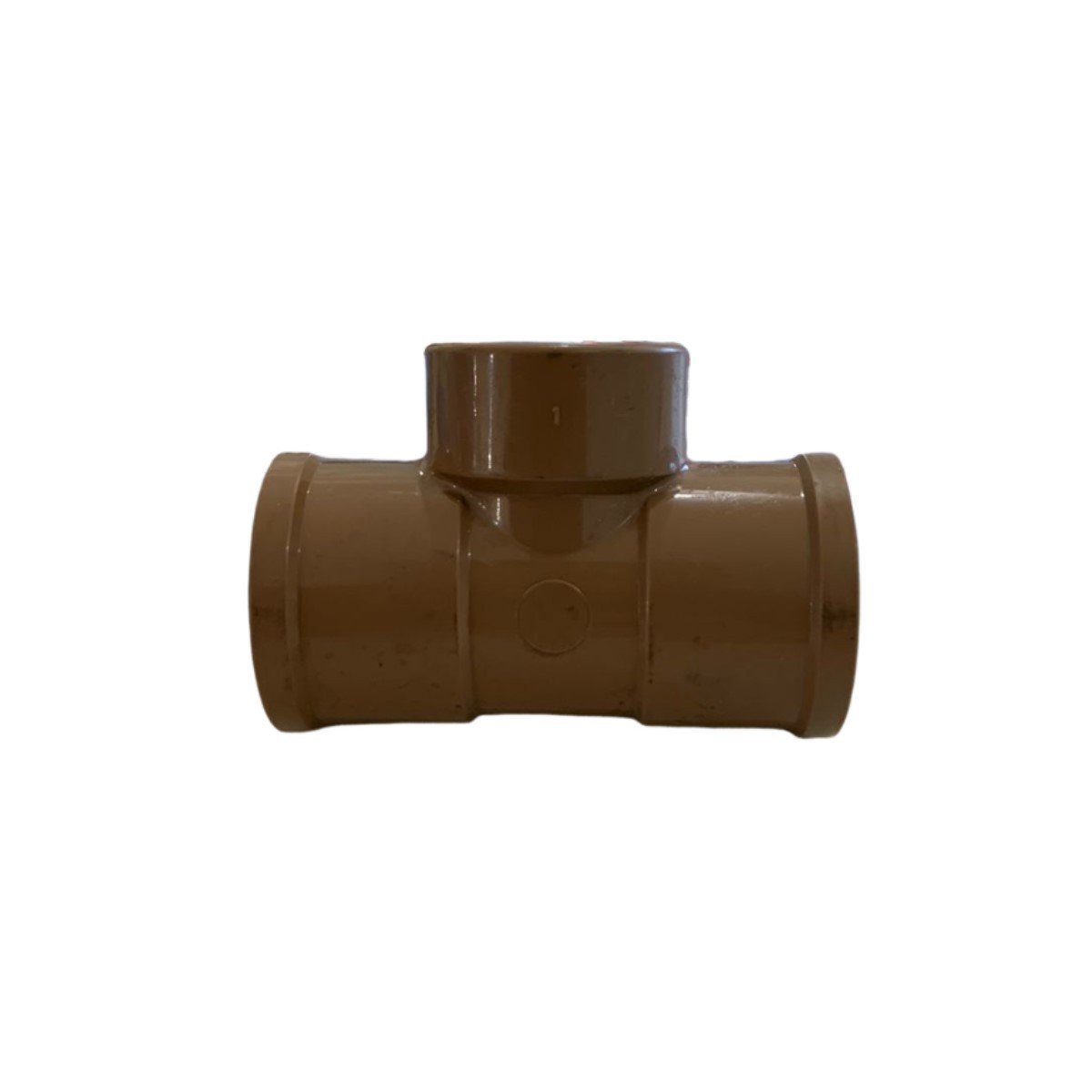 Kit 3 Tee Pvc Redução Roscável Soldável 25mmx1/2'' Marrom - 3