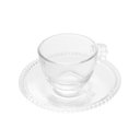 Ver imagem 2 de Jogo 8 Xícaras de Café de com Pires Cristal Pearl Wolff Cor Transparente 90ml