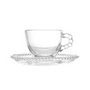 Ver imagem 3 de Jogo 8 Xícaras de Café de com Pires Cristal Pearl Wolff Cor Transparente 90ml