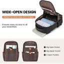 Ver imagem 3 de Lovevook Mochila Feminina para Laptop 17" Aprovada para Viagem (preto)