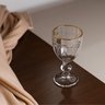 Taça de Licor de Cristal Ecológico com Fio de Ouro Imperial 50ml - Lyor - 4 Unidades - 4