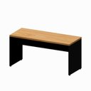 Ver imagem 2 de Escrivaninha para Escritório 1,50m x 0,60m com Pés Painel 100% MDF Corporate