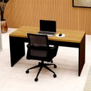 Ver imagem 4 de Escrivaninha para Escritório 1,50m x 0,60m com Pés Painel 100% MDF Corporate