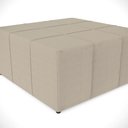 Ver imagem 4 de Kit 02 Puffs Quadrado Milano 90x90cm W01 Linho Bege