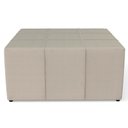 Ver imagem 3 de Kit 02 Puffs Quadrado Milano 90x90cm W01 Linho Bege