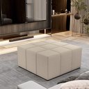 Ver mais imagens de Kit 02 Puffs Quadrado Milano 90x90cm W01 Linho Bege
