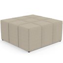 Ver imagem 6 de Kit 02 Puffs Quadrado Milano 90x90cm W01 Linho Bege