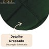 Capa Almofada Veludo Drapeada 45x45cm - Verde Escuro - 2