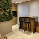 Ver imagem 3 de Kit 3 Banquetas Pretas Altas para Cozinha Americana Bancada em Madeira com Encosto