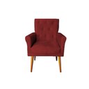 Ver imagem 2 de Poltrona Decorativa Bia Suede Marsala