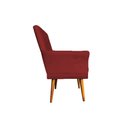 Ver imagem 3 de Poltrona Decorativa Bia Suede Marsala