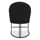 Ver imagem 6 de Kit 02 Cadeiras Poltrona de Jantar Bela Veludo Base Metálica Industrial Preto - Pallazio
