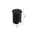 Ver imagem 2 de Balizador Astraled Australe Redondo de Embutir Led 2w Bivolt Preto 3000k Luz Amarela Bl-6711