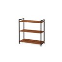 Ver imagem 4 de Estante Industrial 3 Prateleiras Perfect 70x34x85cm Nogal Preto