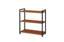 Ver imagem 4 de Estante Industrial 3 Prateleiras Perfect 70x34x85cm Nogal Preto