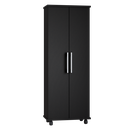 Ver imagem 2 de Armário Multiuso 2 Portas Organizador para Cozinha Escritório com Rodízios