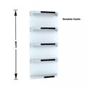 Ver imagem 2 de Kit 5 Bandejas para Gondola Canto 202 Fit 40/60 Branco Pe Preto