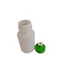 Kit 100 Mini Garrafas Squeeze 300ml plástico transparente tampa verde - 2